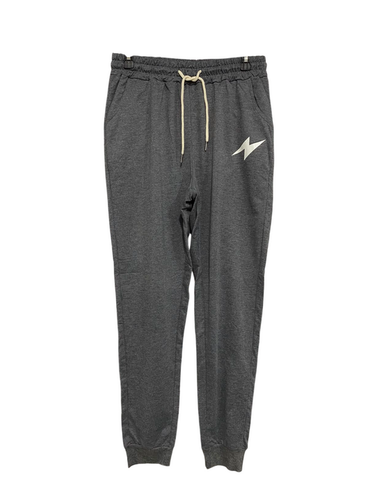 |M| WAIST 28| A42| CHARCOAL GREY LIGHTNING BOLT UTILITY JOGGERS