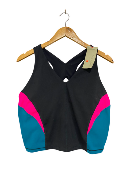 SWEATY BETTY |XL| BUST 17| A43| COLORBLOCK PERFORMANCE UTILITY CROP TOP