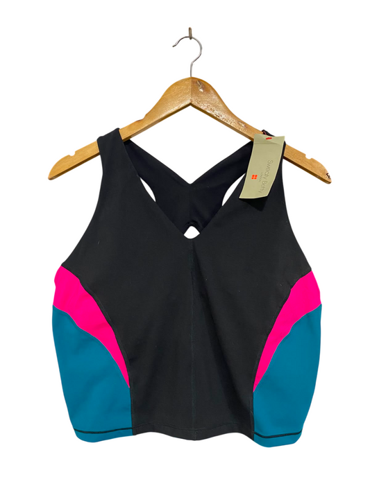 SWEATY BETTY |XL| BUST 17| A43| COLORBLOCK PERFORMANCE UTILITY CROP TOP