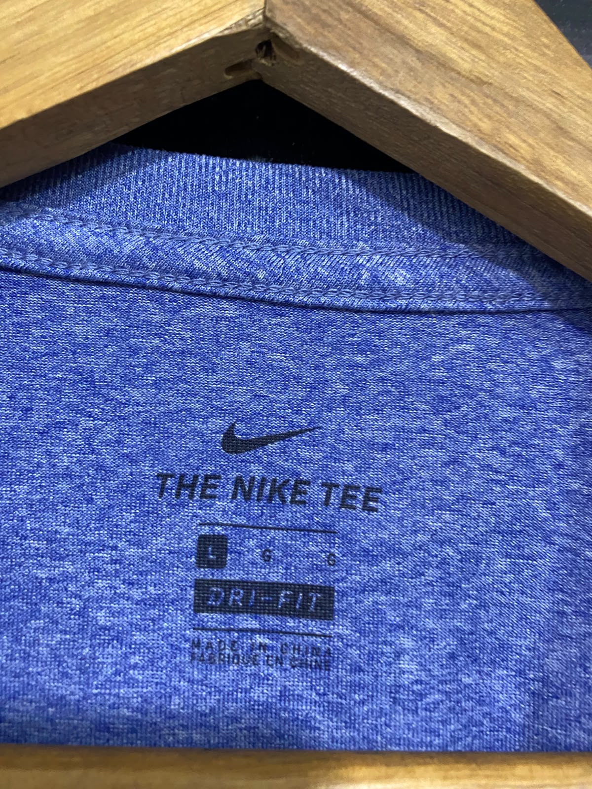 NIKE |L| BUST 20| A43| PURPLE HEATHERED PERFORMANCE UTILITY TEE