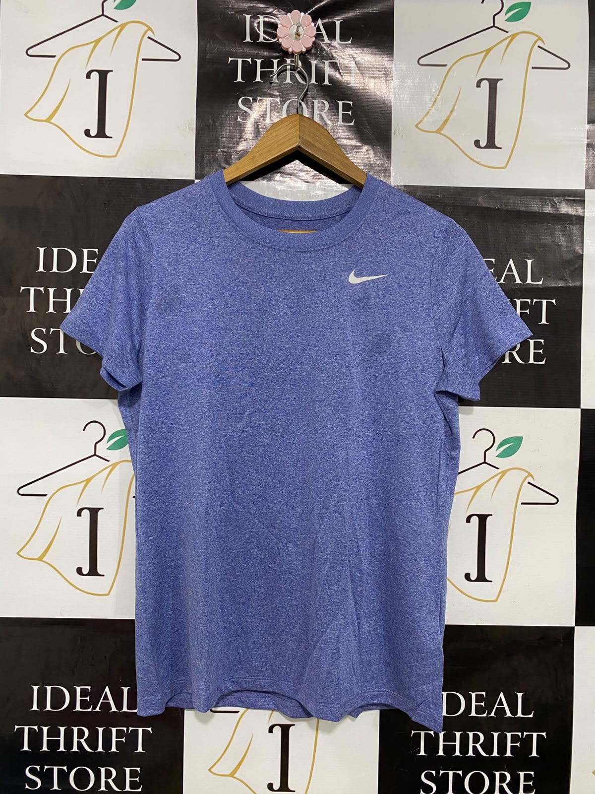 NIKE |L| BUST 20| A43| PURPLE HEATHERED PERFORMANCE UTILITY TEE
