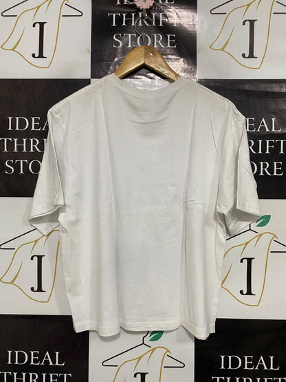 UNITED |L| BUST 21| A43| PURPLE-GRAPHIC WHITE UTILITY TEE