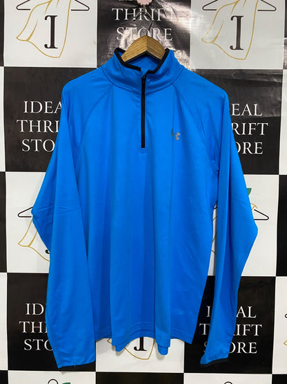 UNDER ARMOUR |L| BUST 23| A43| BLUE HALF-ZIP PERFORMANCE UTILITY TOP