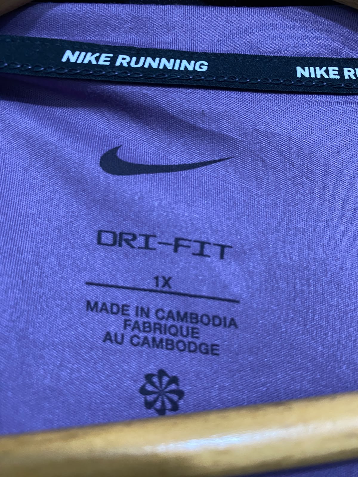 NIKE |XL| BUST 24| A43| LAVENDER OVERSIZED SWOOSH UTILITY TEE