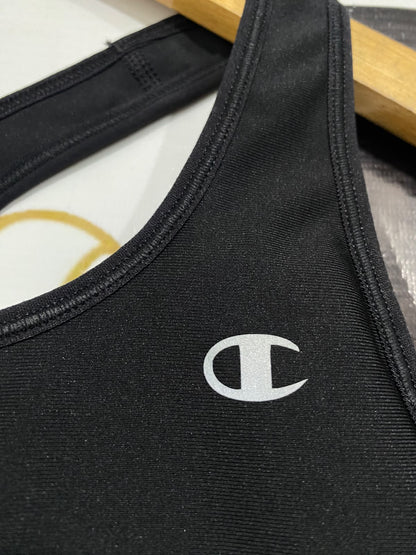 CHAMPION |XS| BUST 11| A43| BLACK SEAMLESS PERFORMANCE UTILITY SPORTS BRA