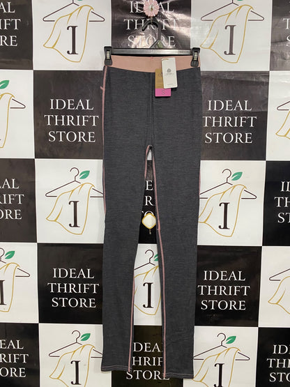 CRANE |S| WAIST 22| A42| CHARCOAL & DUSTY PINK CONTRAST PERFORMANCE UTILITY LEGGINGS