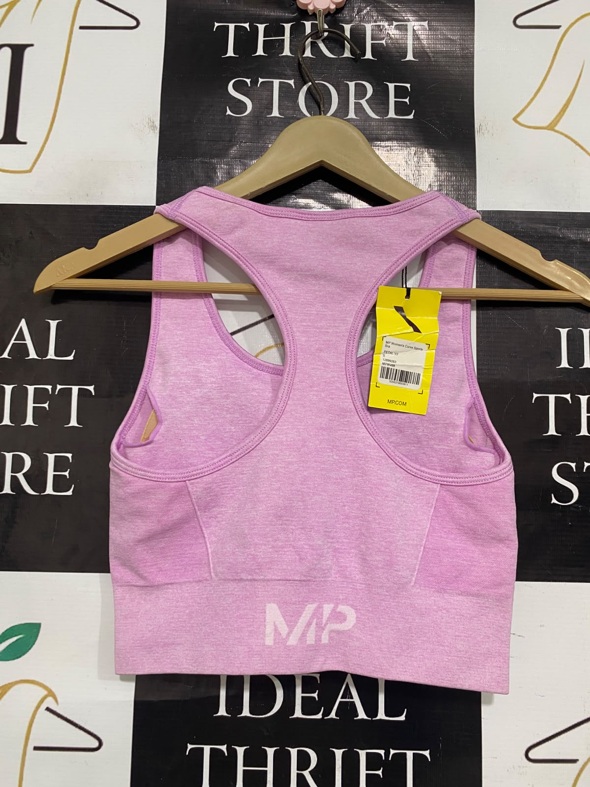 MP |S| BUST 12| A42| PINK SEAMLESS PERFORMANCE UTILITY SPORTS BRA