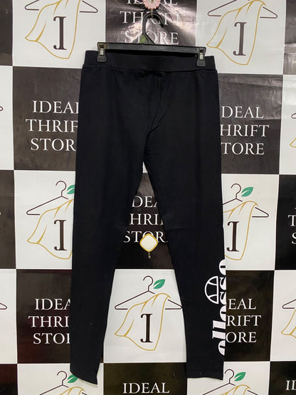 ELLESSE |M| WAIST 28| A42| BLACK & WHITE THREE-STRIPE UTILITY TRACK PANTS