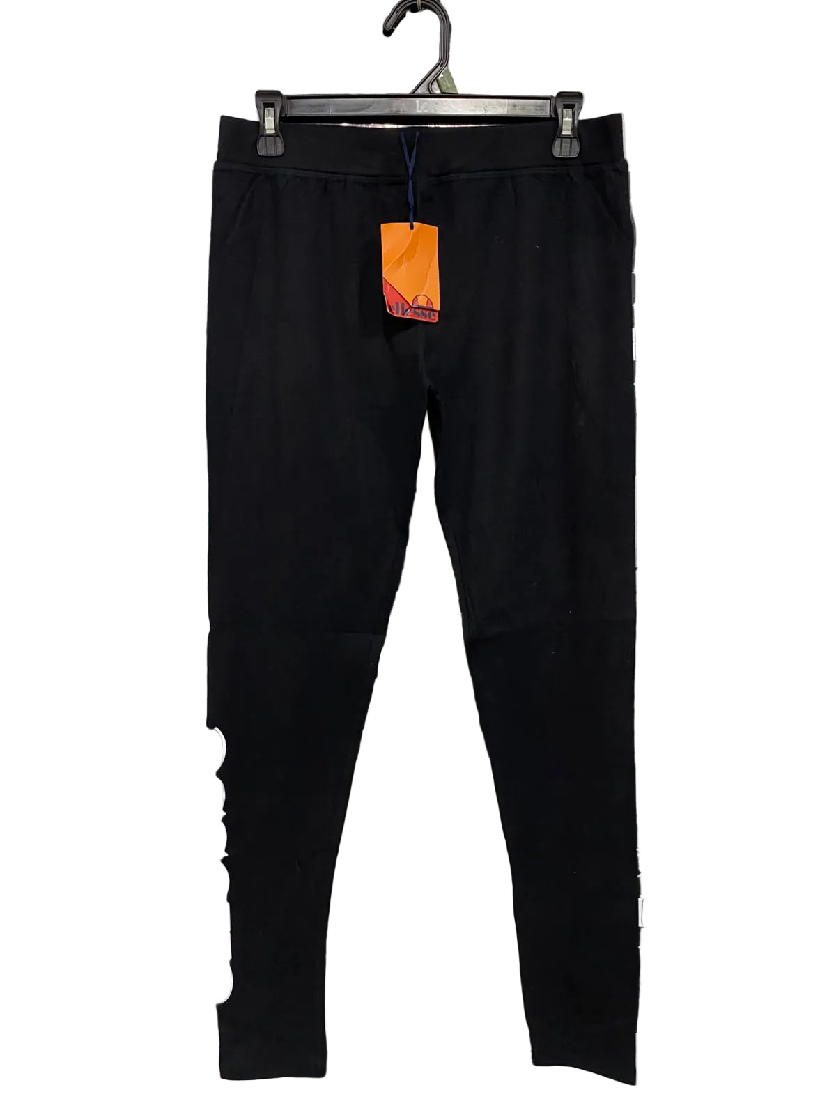 ELLESSE |M| WAIST 28| A42| BLACK & WHITE THREE-STRIPE UTILITY TRACK PANTS