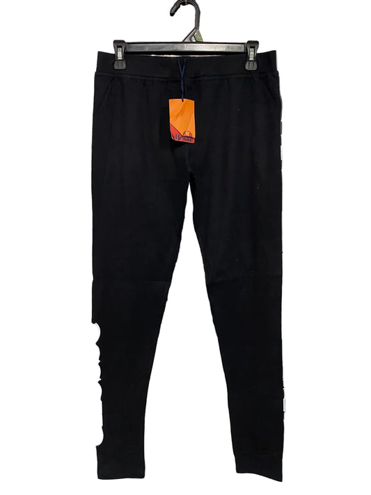 ELLESSE |M| WAIST 28| A42| BLACK & WHITE THREE-STRIPE UTILITY TRACK PANTS