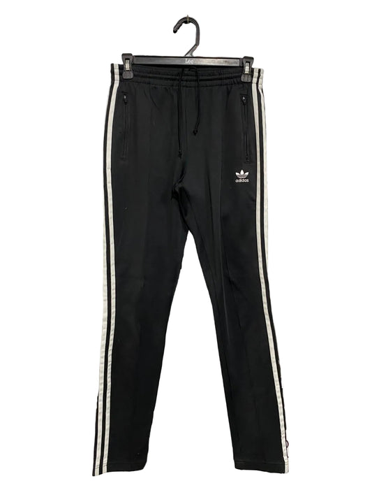ADIDAS |S| WAIST 26| A42| BLACK & WHITE THREE-STRIPE UTILITY TRACK PANTS