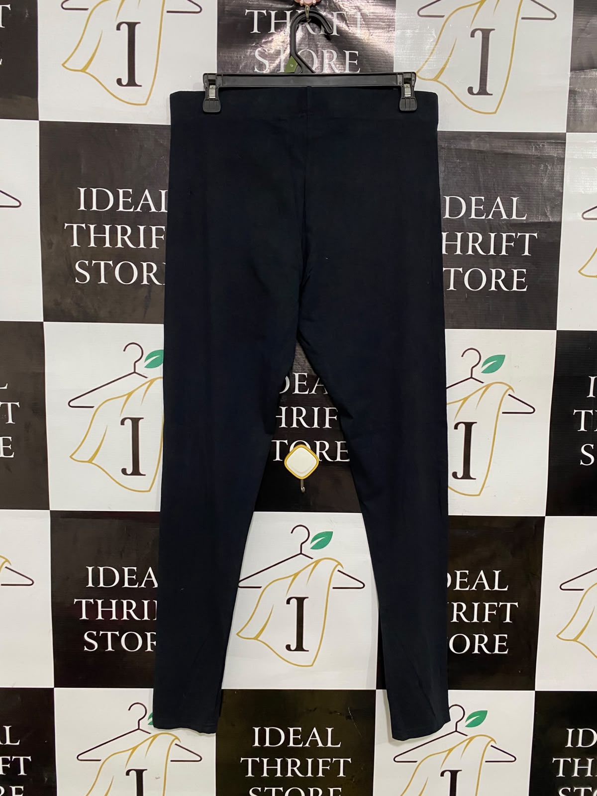 ARGANICS |L| WAIST 30| A42| BLACK HIGH-RISE TECHNICAL PERFORMANCE UTILITY LEGGINGS
