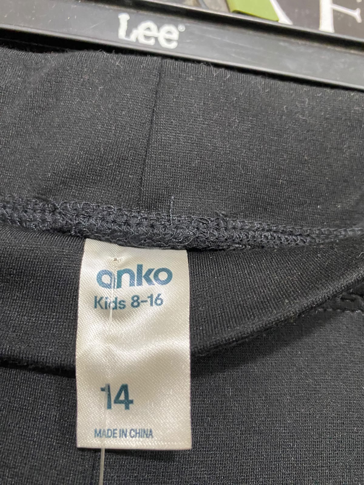 ANKO |XS| WAIST 24| A42| BLACK HIGH-RISE FLARED TECHNICAL PERFORMANCE UTILITY TROUSERS