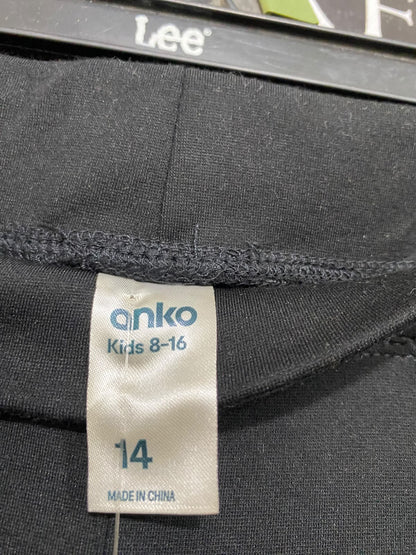 ANKO |XS| WAIST 24| A42| BLACK HIGH-RISE FLARED TECHNICAL PERFORMANCE UTILITY TROUSERS
