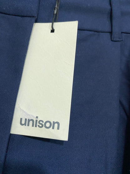 UNISON |L| WAIST 30| A42| NAVY TAILORED WIDE-LEG UTILITY TROUSERS