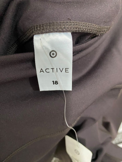 TARGET ACTIVE |L| WAIST 32| A42| DARK BROWN HIGH-RISE PERFORMANCE UTILITY LEGGINGS