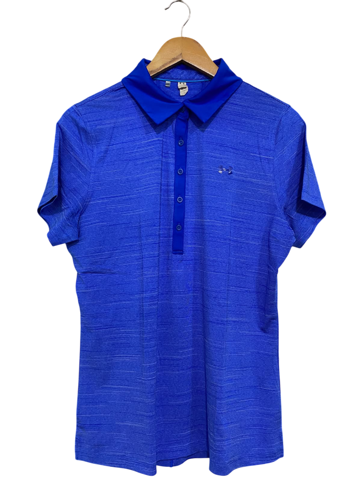 UNDER ARMOUR |L| BUST 20| A43| BLUE MELANGE PERFORMANCE POLO SHIRT