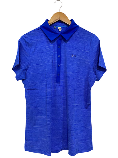 UNDER ARMOUR |L| BUST 20| A43| BLUE MELANGE PERFORMANCE POLO SHIRT