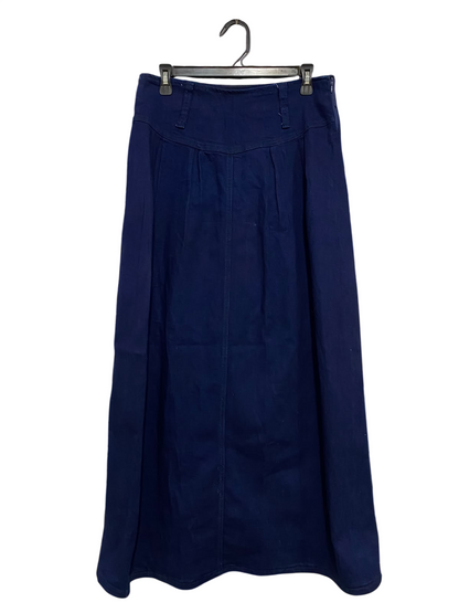 GELIETE |L| WAIST 30| A43| BLUE HIGH-WAISTED MAXI UTILITY SKIRT