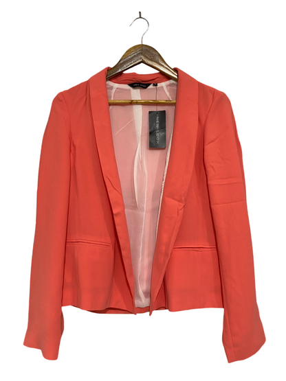 NEW LOOK |M| BUST 18| A44| CORAL OPEN-FRONT TAILORED UTILITY BLAZER