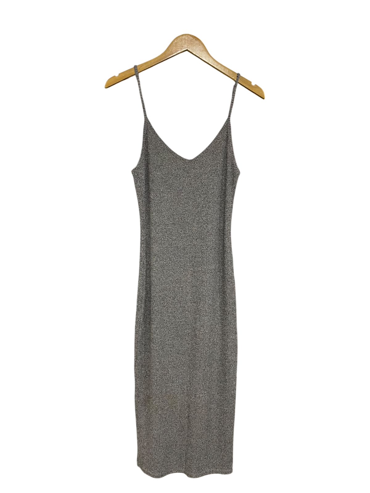 SUPRE |M| BUST 14| A44| GREY METALLIC SPARKLE SLIP MIDI UTILITY DRESS