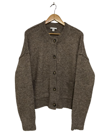 TOPSHOP |M| BUST 24| A44| BROWN OVERSIZED KNIT UTILITY CARDIGAN