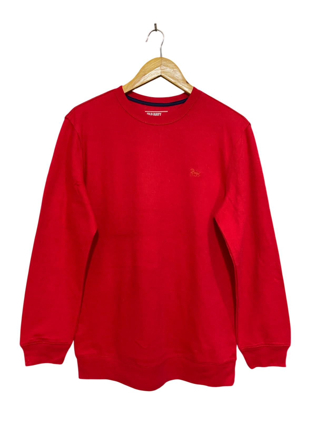 OLD NAVY |XL| BUST 19| A44| RED CREWNECK FLEECE UTILITY SWEATSHIRT