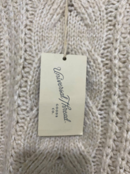 UNIVERSAL THREAD |L| BUST 22| A44| OATMEAL CABLE-KNIT UTILITY SWEATER