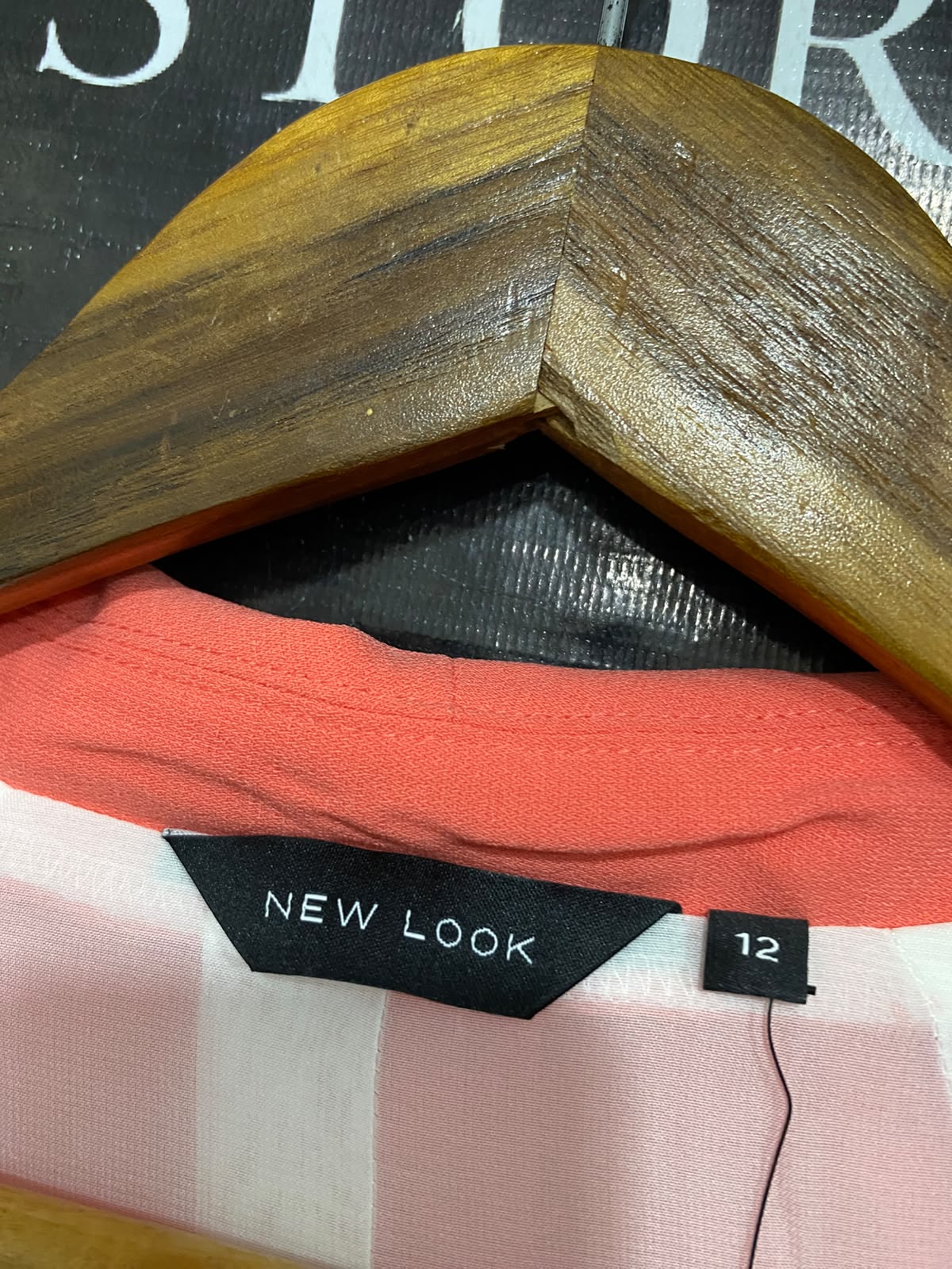 NEW LOOK |M| BUST 18| A44| CORAL OPEN-FRONT TAILORED UTILITY BLAZER