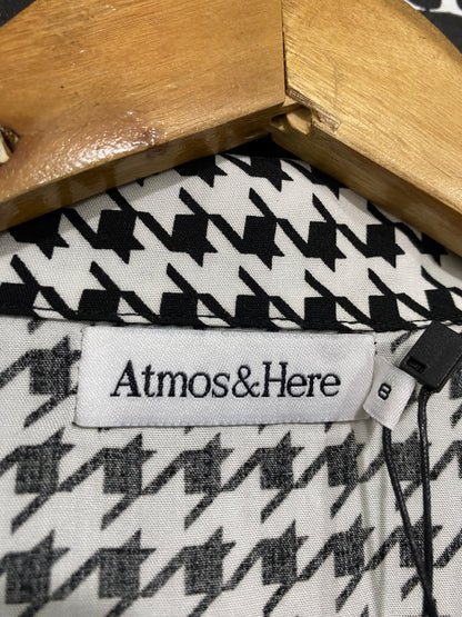ATMOS & HERE |S| BUST 21| A43| HOUNDSTOOTH SHORT-SLEEVE UTILITY SHIRT