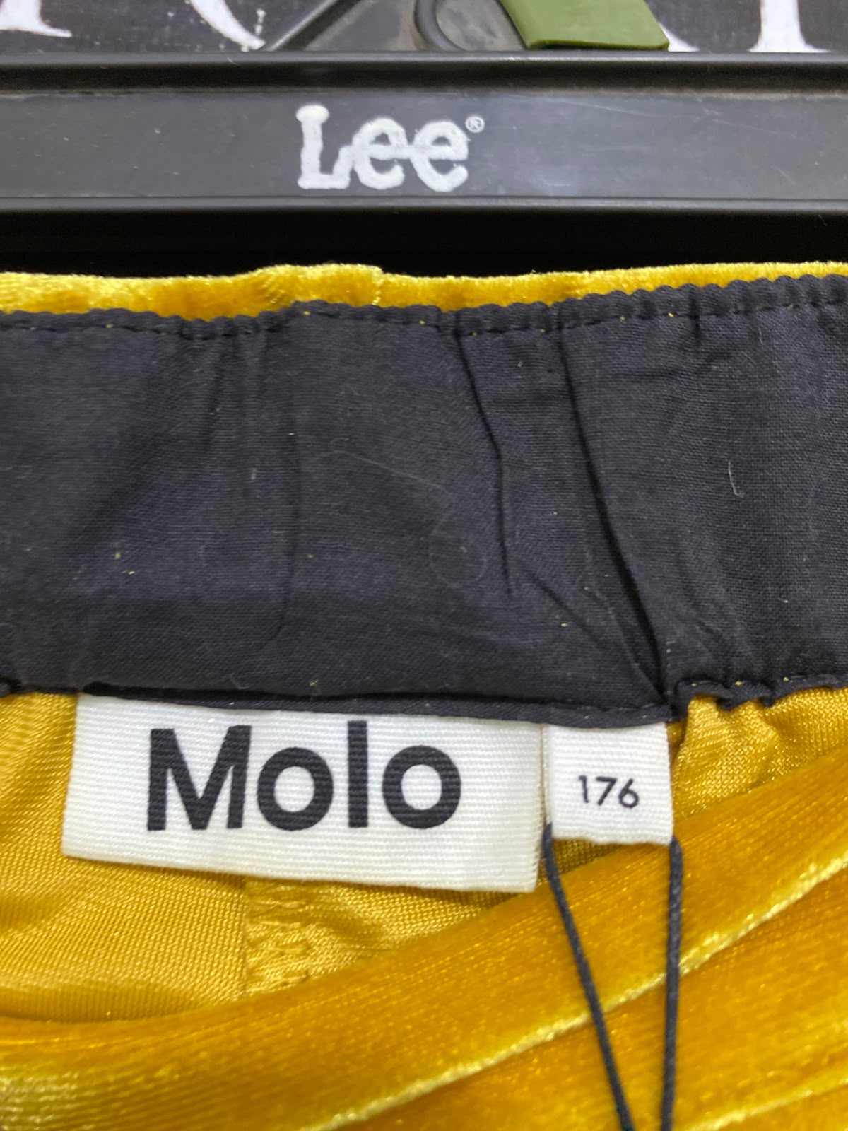MOLO |M| WAIST 28| A43| MUSTARD YELLOW VELOUR WIDE-LEG UTILITY TROUSERS