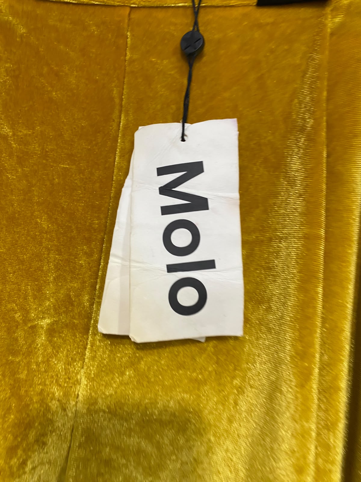 MOLO |M| WAIST 28| A43| MUSTARD YELLOW VELOUR WIDE-LEG UTILITY TROUSERS