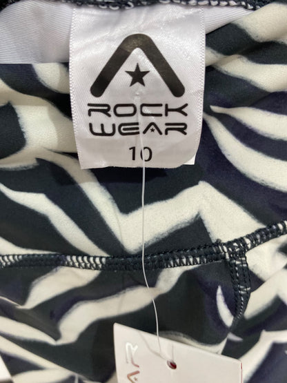 ROCK WEAR |S| WAIST 26| A43| ZEBRA-PRINT HIGH-RISE TECHNICAL UTILITY LEGGINGS