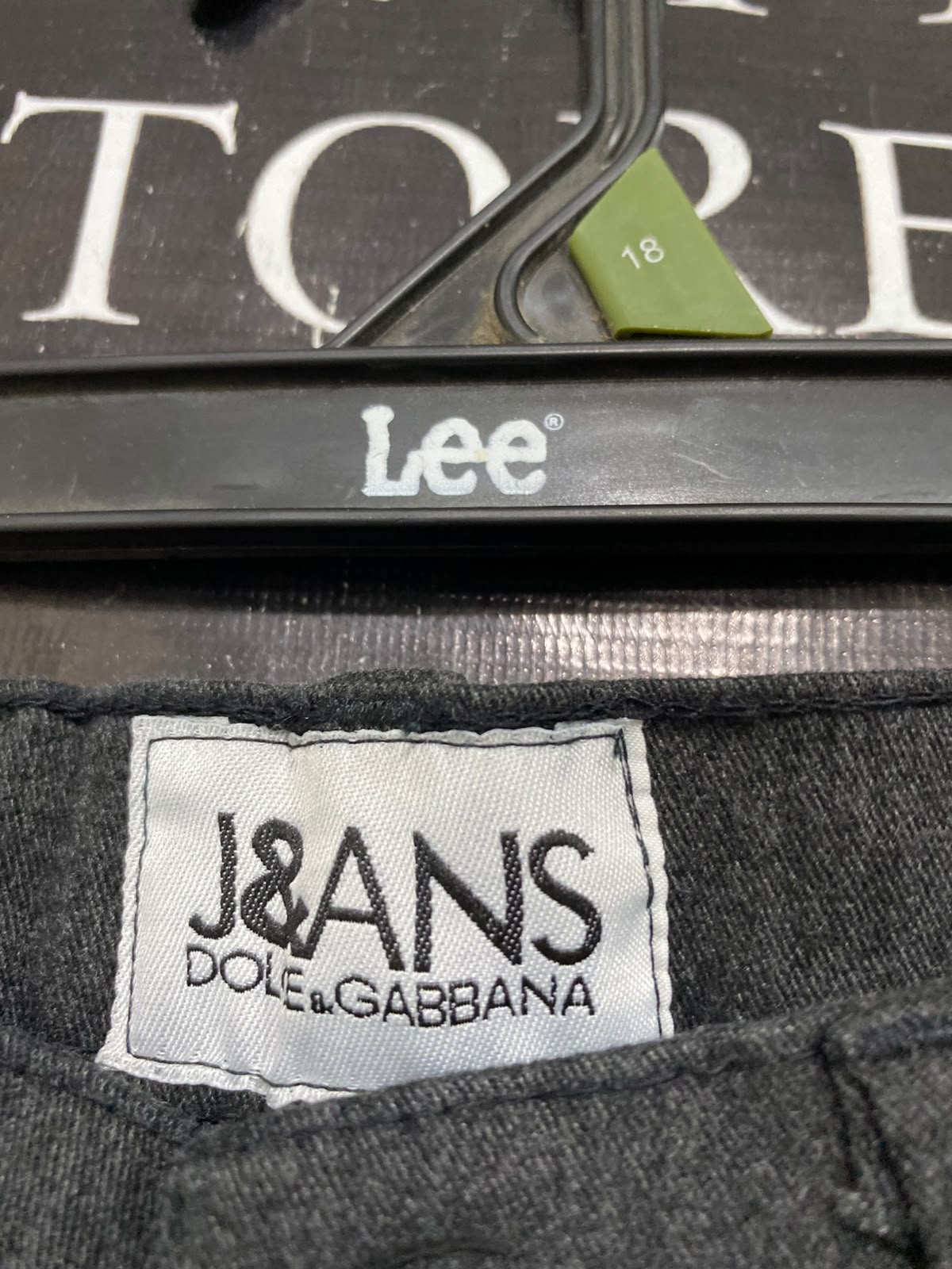 DOLCE & GABBANA |S| WAIST 26| A43| CHARCOAL GREY STRAIGHT-LEG UTILITY DENIM JEANS