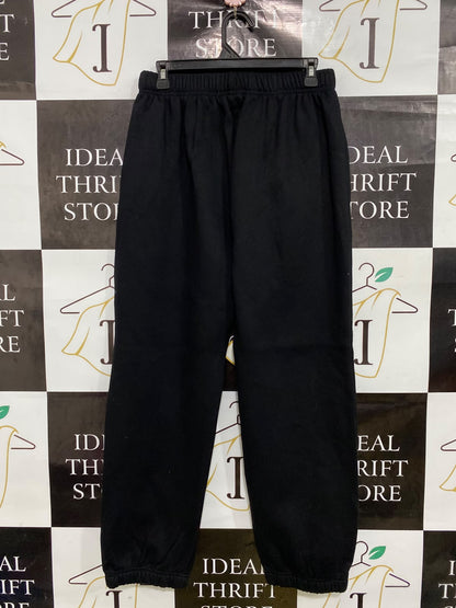 SEASON |XL| WAIST 29| A43| BLACK TECHNICAL FLEECE UTILITY JOGGERS WITH ZIP POCKETS