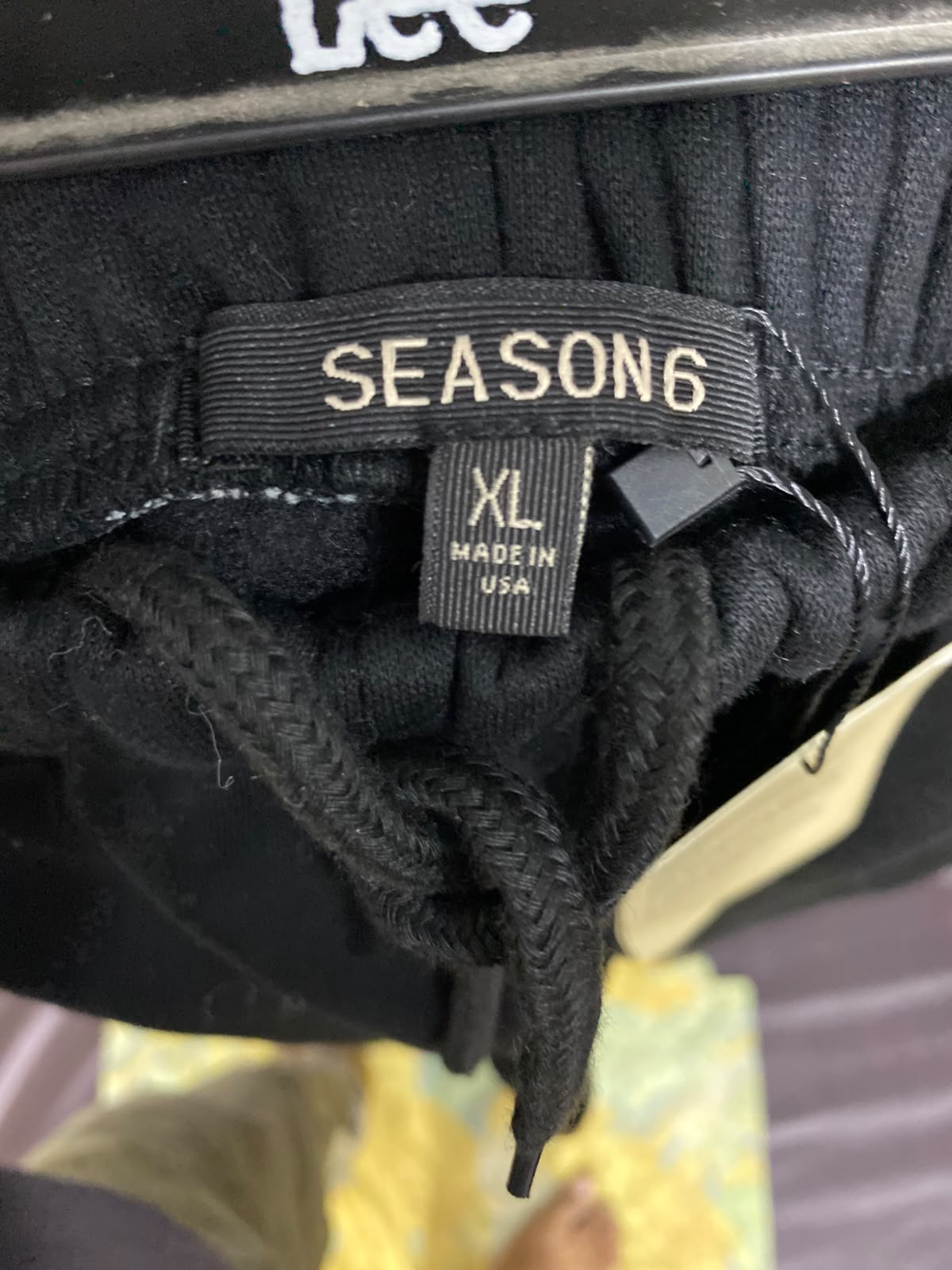 SEASON |XL| WAIST 29| A43| BLACK TECHNICAL FLEECE UTILITY JOGGERS WITH ZIP POCKETS