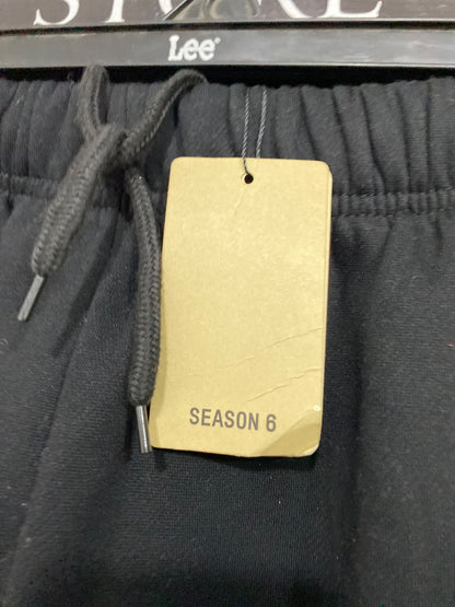 SEASON |XL| WAIST 29| A43| BLACK TECHNICAL FLEECE UTILITY JOGGERS WITH ZIP POCKETS