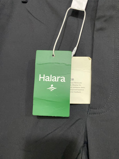 HALARA |M| WAIST 30| A43| BLACK TAILORED WIDE-LEG UTILITY TROUSERS