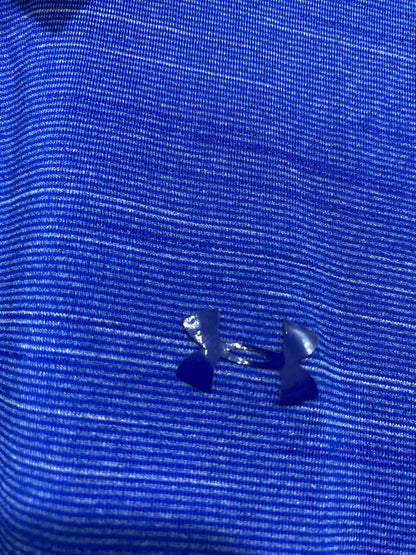 UNDER ARMOUR |L| BUST 20| A43| BLUE MELANGE PERFORMANCE POLO SHIRT