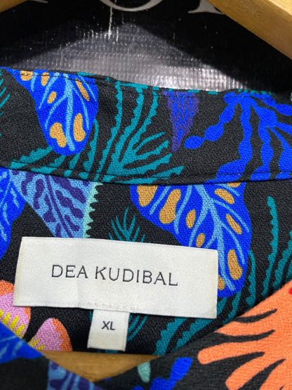 DEA KUDIBAL |XL| BUST 22| A43| VIBRANT FLORAL PRINT TECHNICAL UTILITY MAXI DRESS