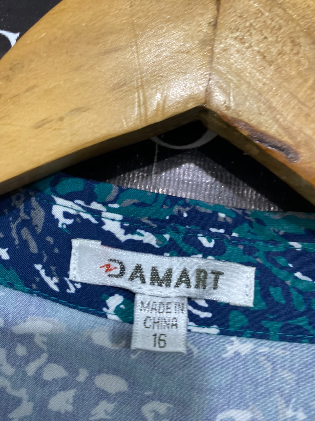 DAMART |L| BUST 21| A43| ABSTRACT PRINT TECHNICAL UTILITY SHIRT DRESS