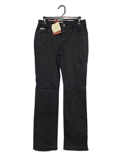 CALVIN KLEIN JEANS |L| WAIST 30| A44| BLACK WASH STRAIGHT-LEG TECHNICAL UTILITY DENIM JEANS