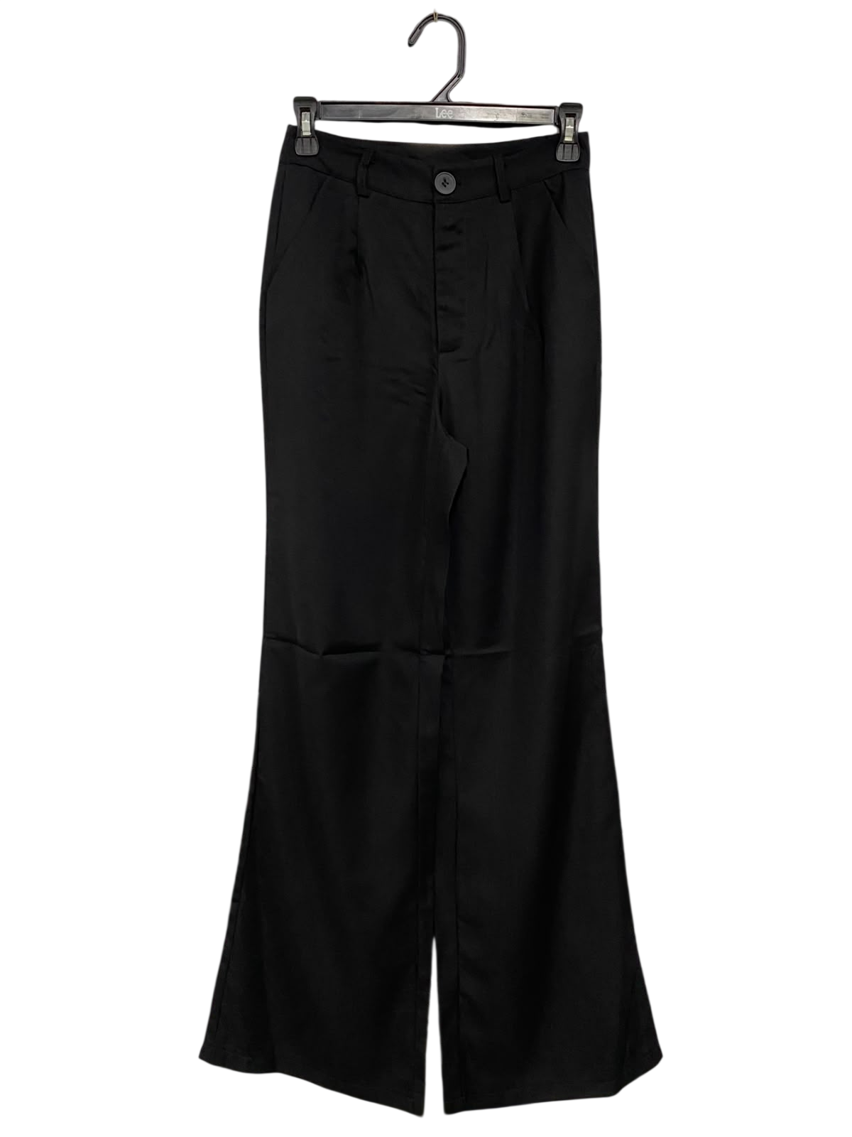 SHEIN |XS| WAIST 24| A44| BLACK TAILORED HIGH-WAISTED WIDE-LEG TECHNICAL UTILITY TROUSERS