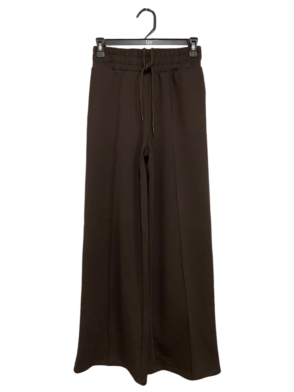 SINSAY |XS| WAIST 26| A44| BROWN WIDE-LEG DRAWSTRING TECHNICAL UTILITY TROUSERS