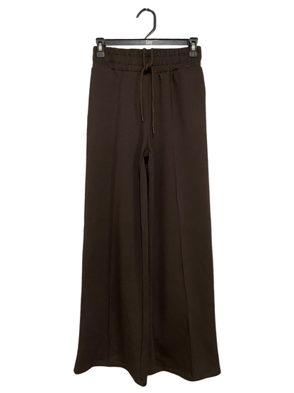 SINSAY |XS| WAIST 26| A44| BROWN WIDE-LEG DRAWSTRING TECHNICAL UTILITY TROUSERS