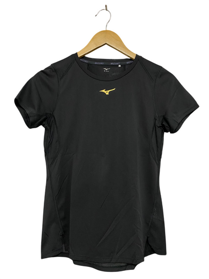 MIZUNO |M| BUST 16| A44| BLACK AND GOLD TECHNICAL UTILITY ATHLETIC T-SHIRT