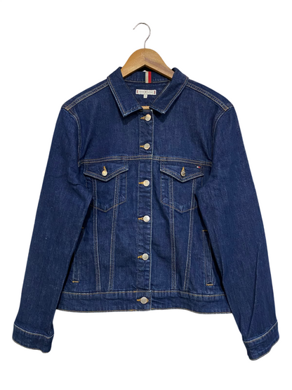TOMMY HILFIGER |M| BUST 21| A45| DARK WASH DENIM TECHNICAL UTILITY JACKET