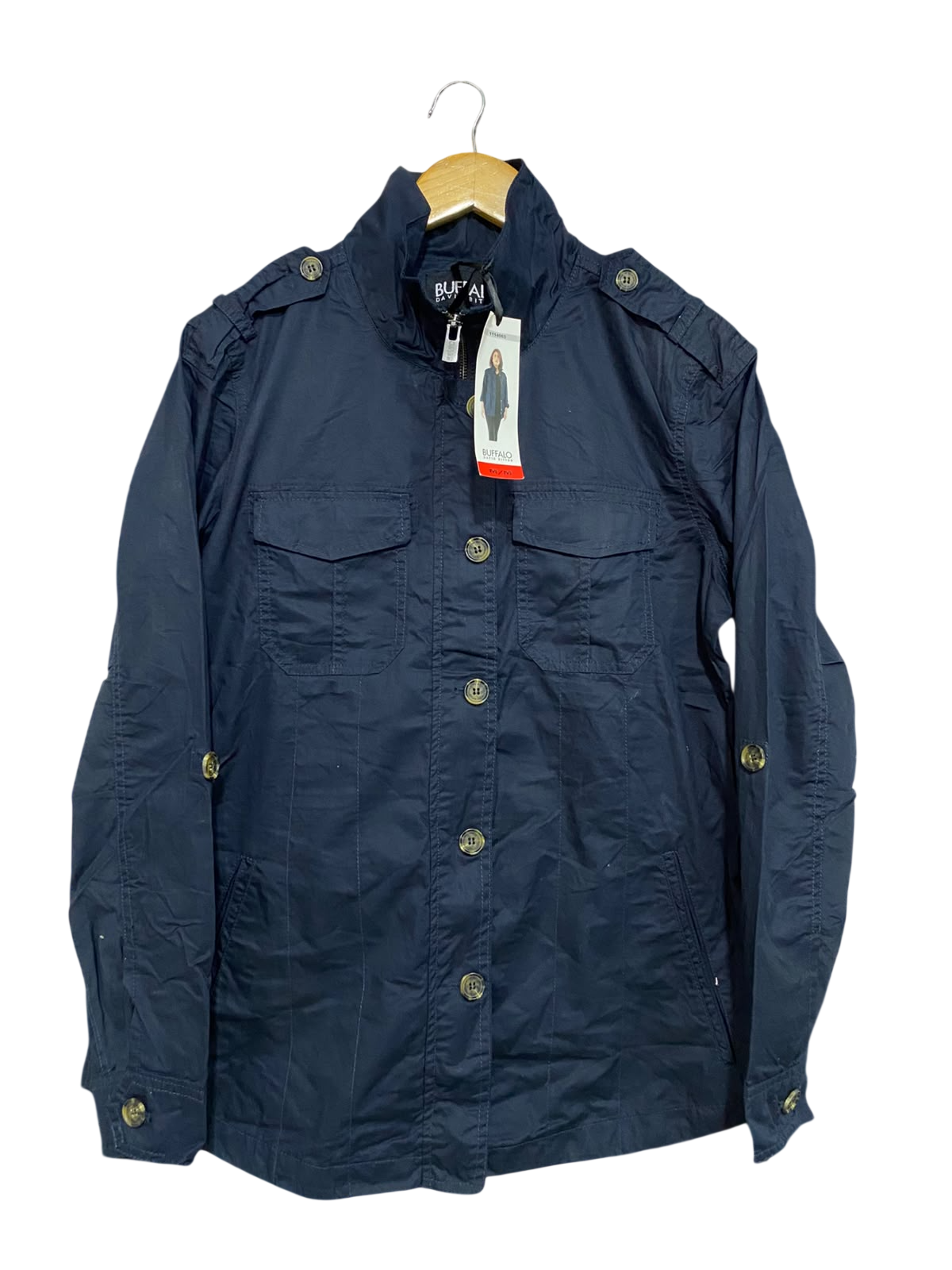 BUFFALO |M| BUST 21| A45| DAVID BITTON NAVY UTILITY JACKET
