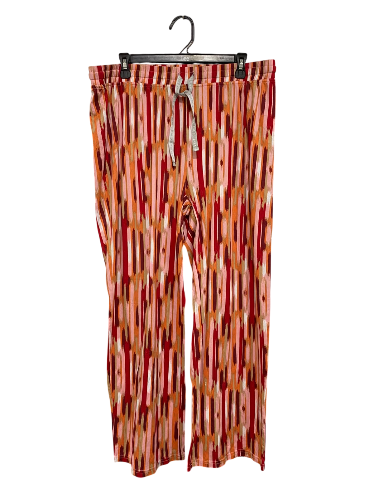 |XL| WAIST 36| A45| ABSTRACT PRINT DRAWSTRING TECHNICAL UTILITY LOUNGE TROUSERS