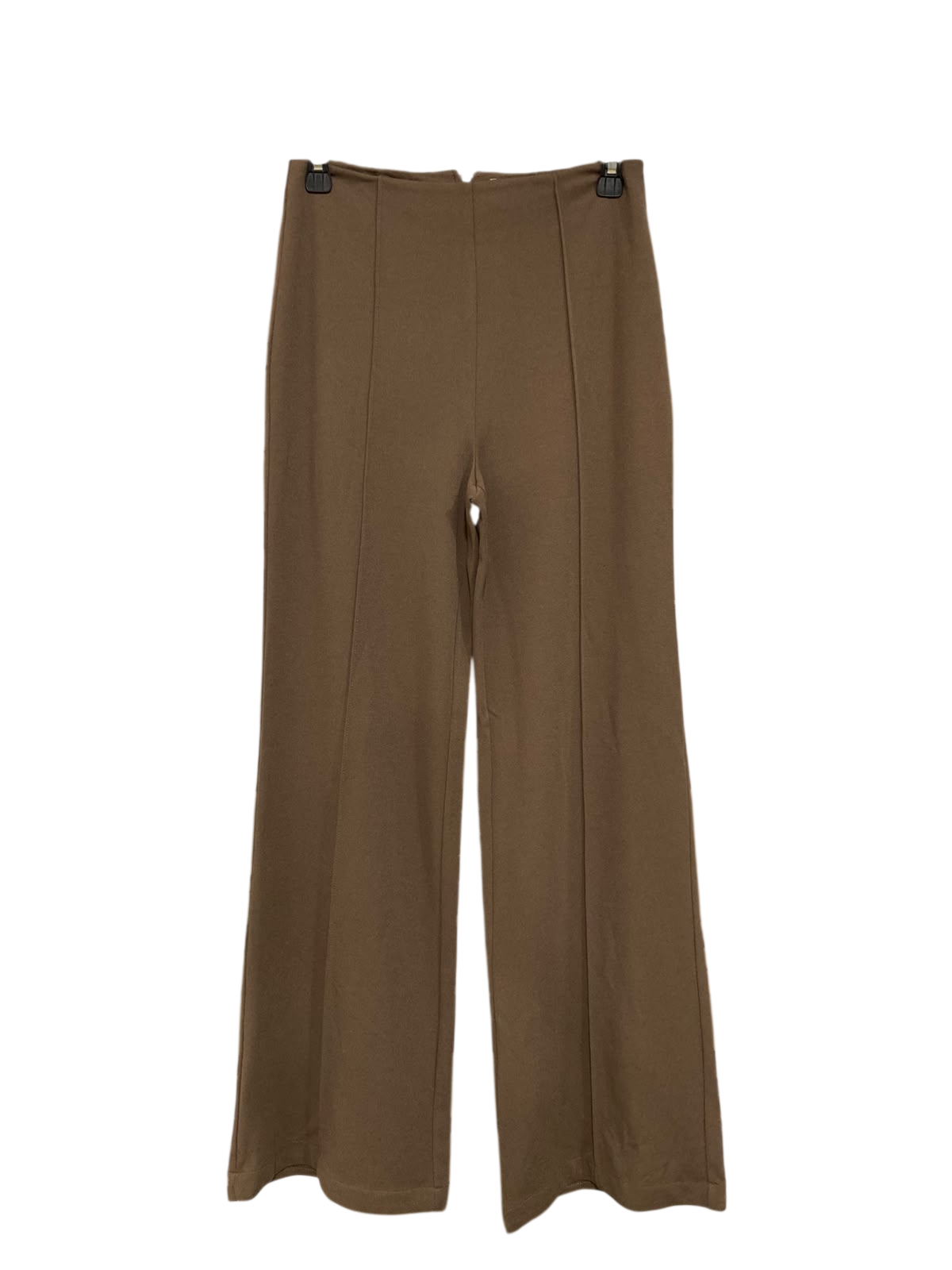 THANNE |M| WAIST 28| A45| TAUPE WIDE-LEG TECHNICAL UTILITY TROUSERS